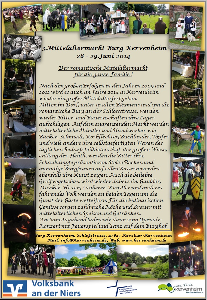 Flyer Mittelalterfest 2014